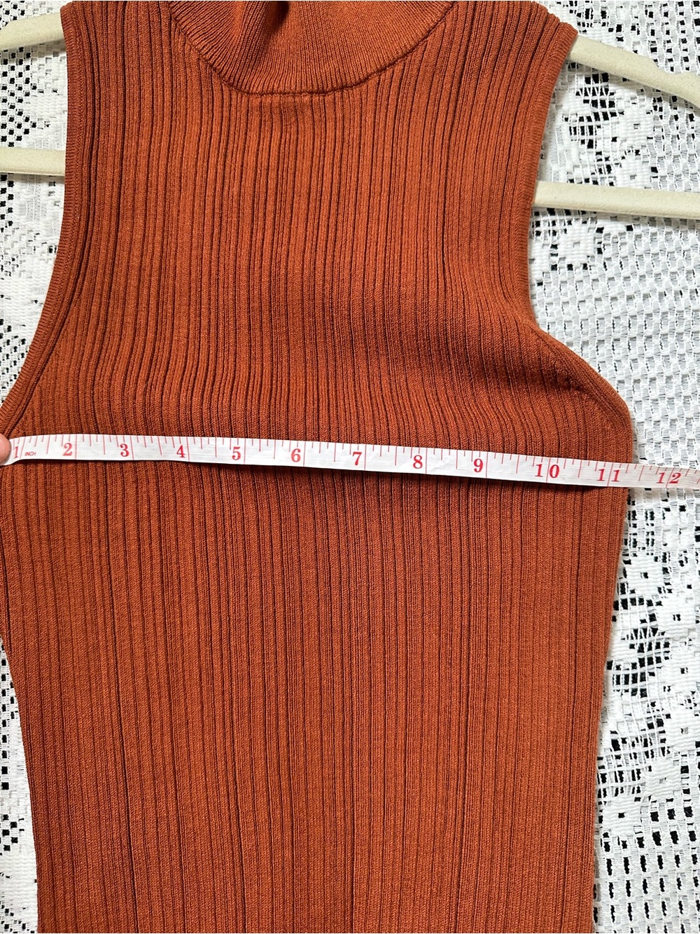 WAYF Sleeveless Ribbed Mock Neck Midi/Maxi Dress - Picture 6 of 7
